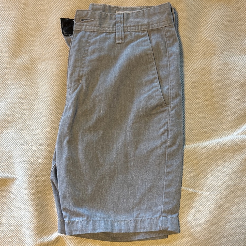 Volcom boys Gray Flat Front shorts